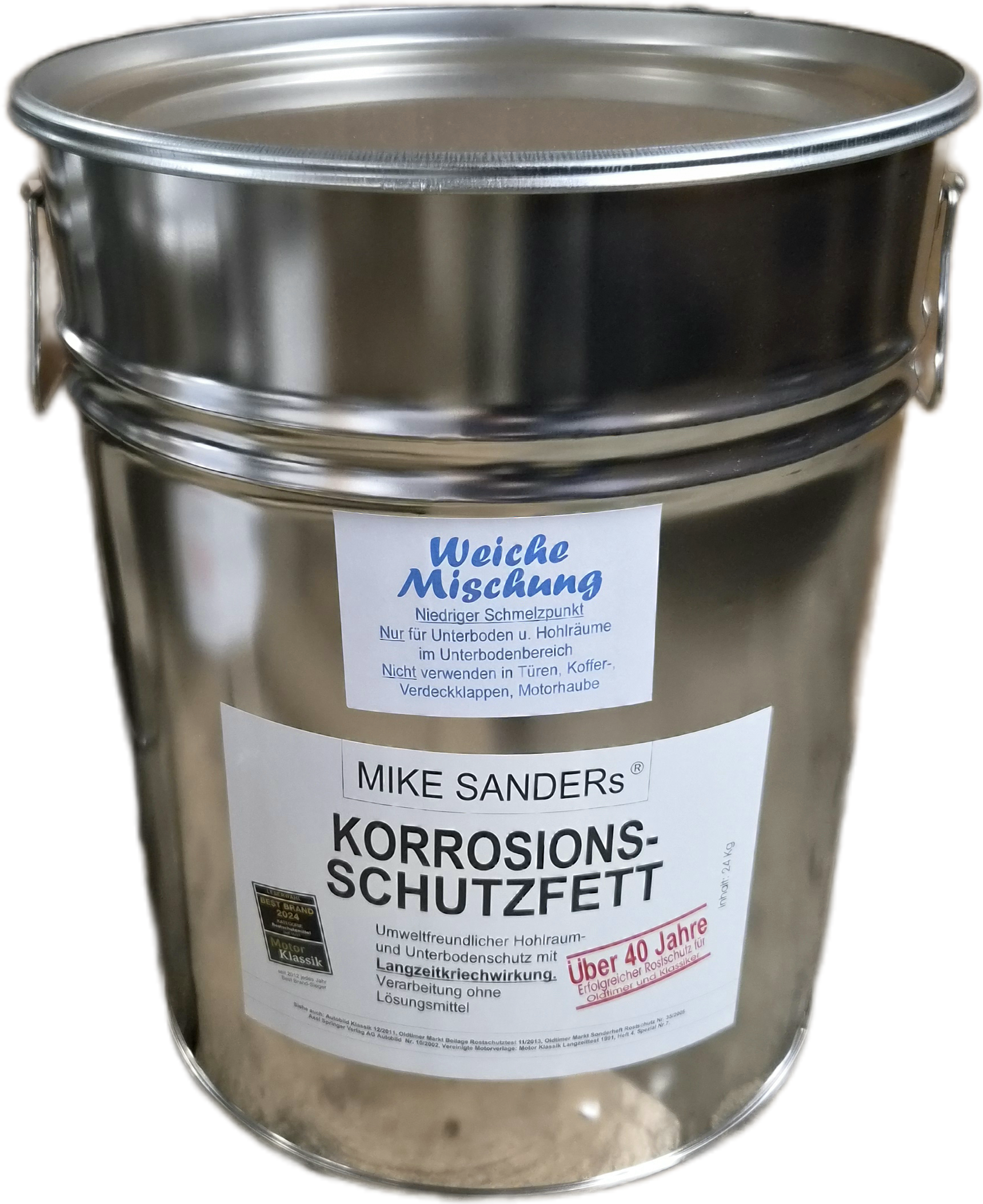 MIKE SANDERs KORROSIONSSCHUTZFETT „weiche Mischung“ 24kg Hobbock
