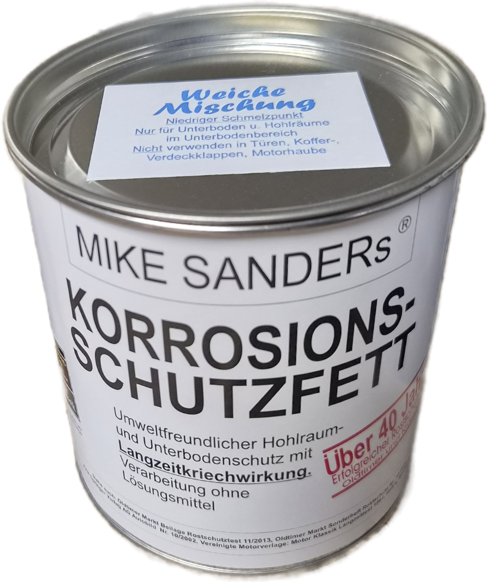 MIKE SANDERs KORROSIONSSCHUTZFETT „weiche Mischung“ 750g – Dose
